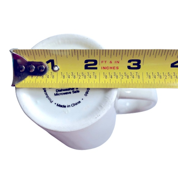 NEW Latte Mug Deer Plaid Reindeer Coffee Ceramic 6” Tall NWOT - Picture 8 of 14